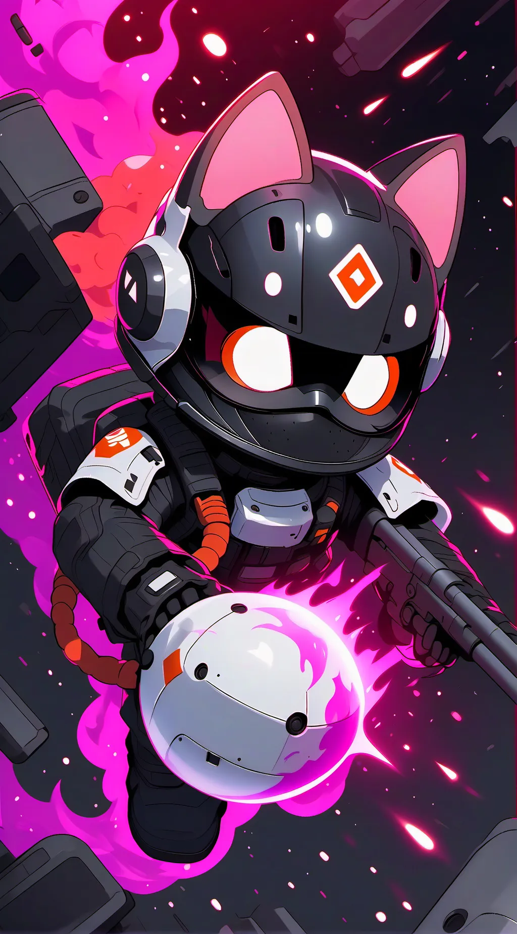 ai character: Torch background