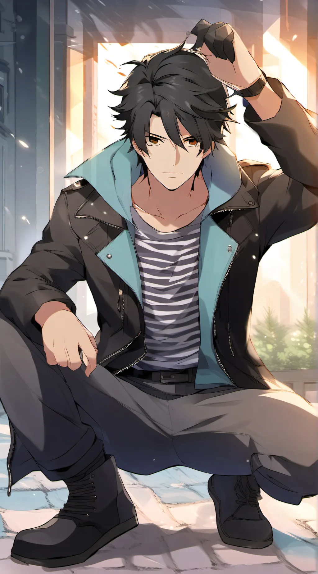 ai character: Oliver  background
