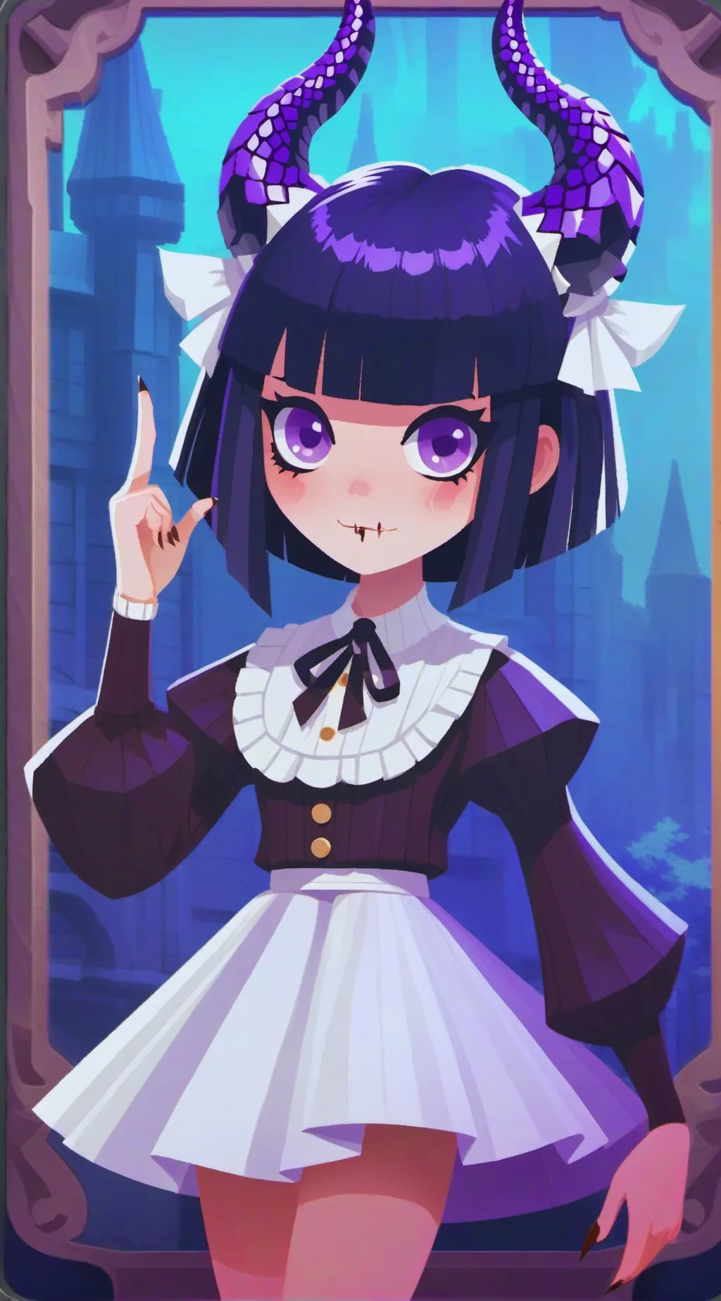 ai character: Miss bloomie Fpe. background