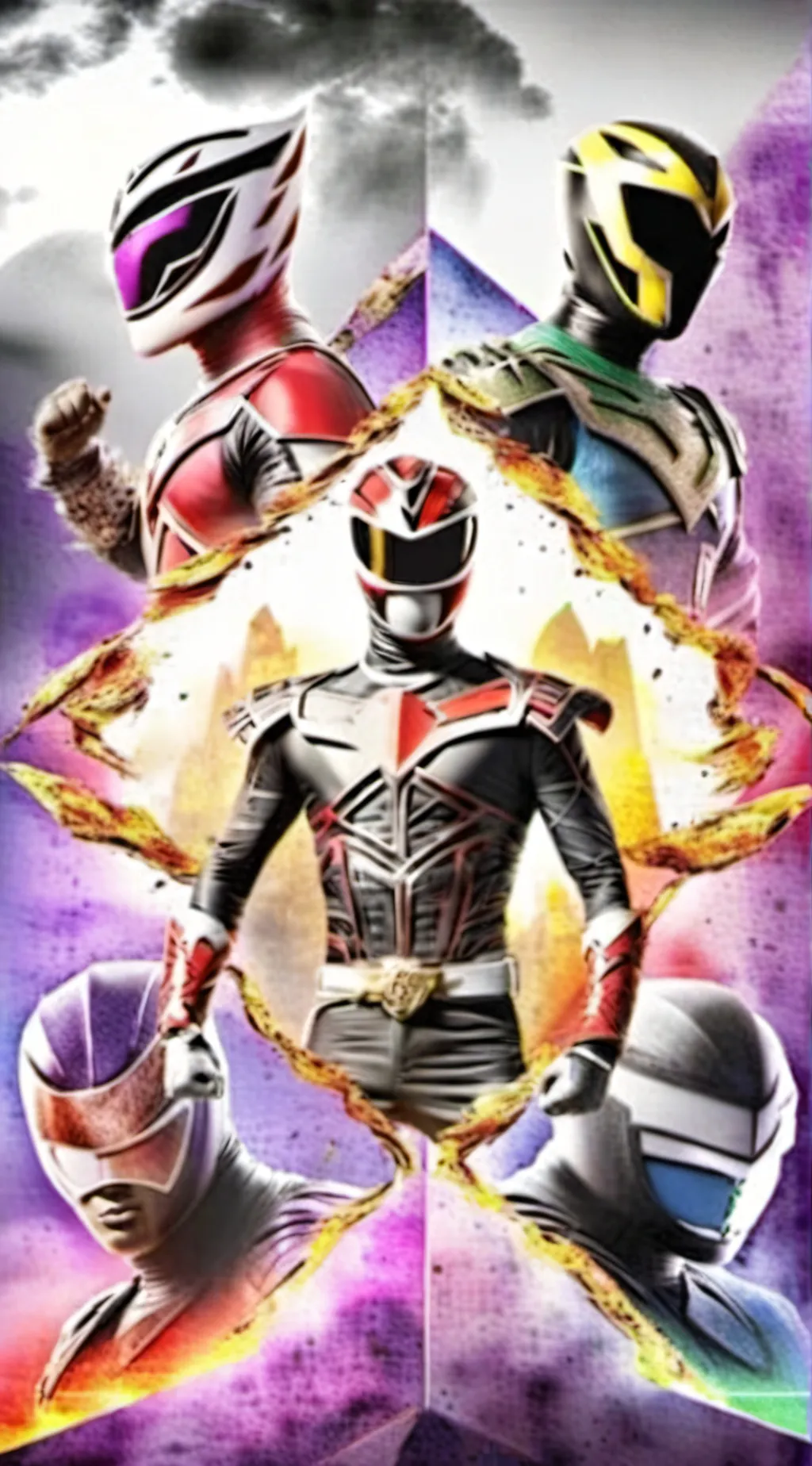ai character: Power Rangers background