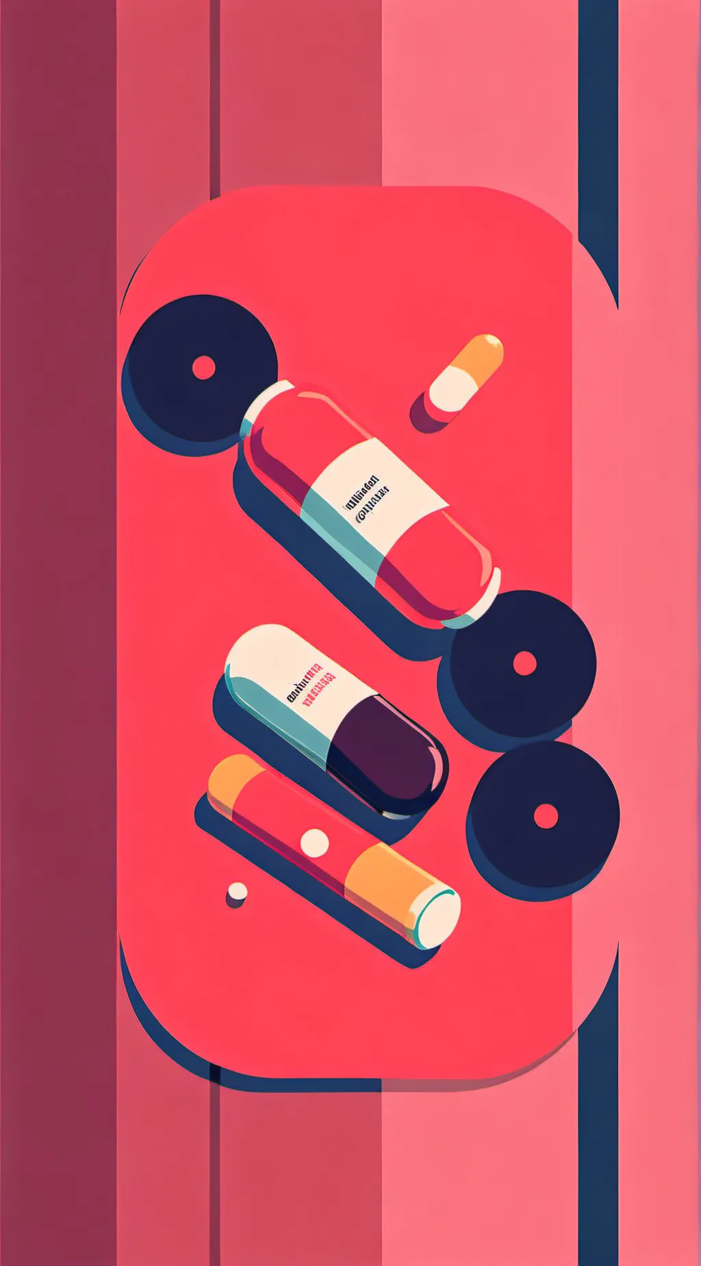 ai character: Normal pills  background