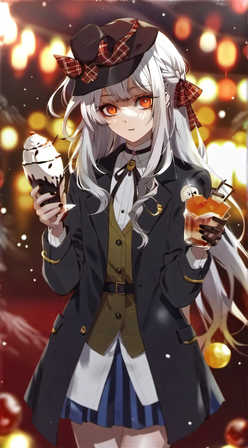 ai character: Skeleton girl background