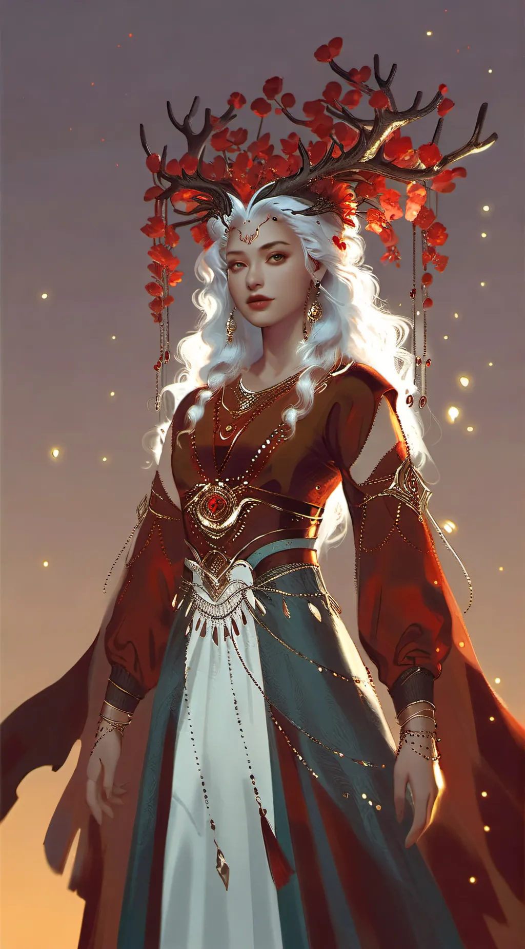 ai character: rise of red  background