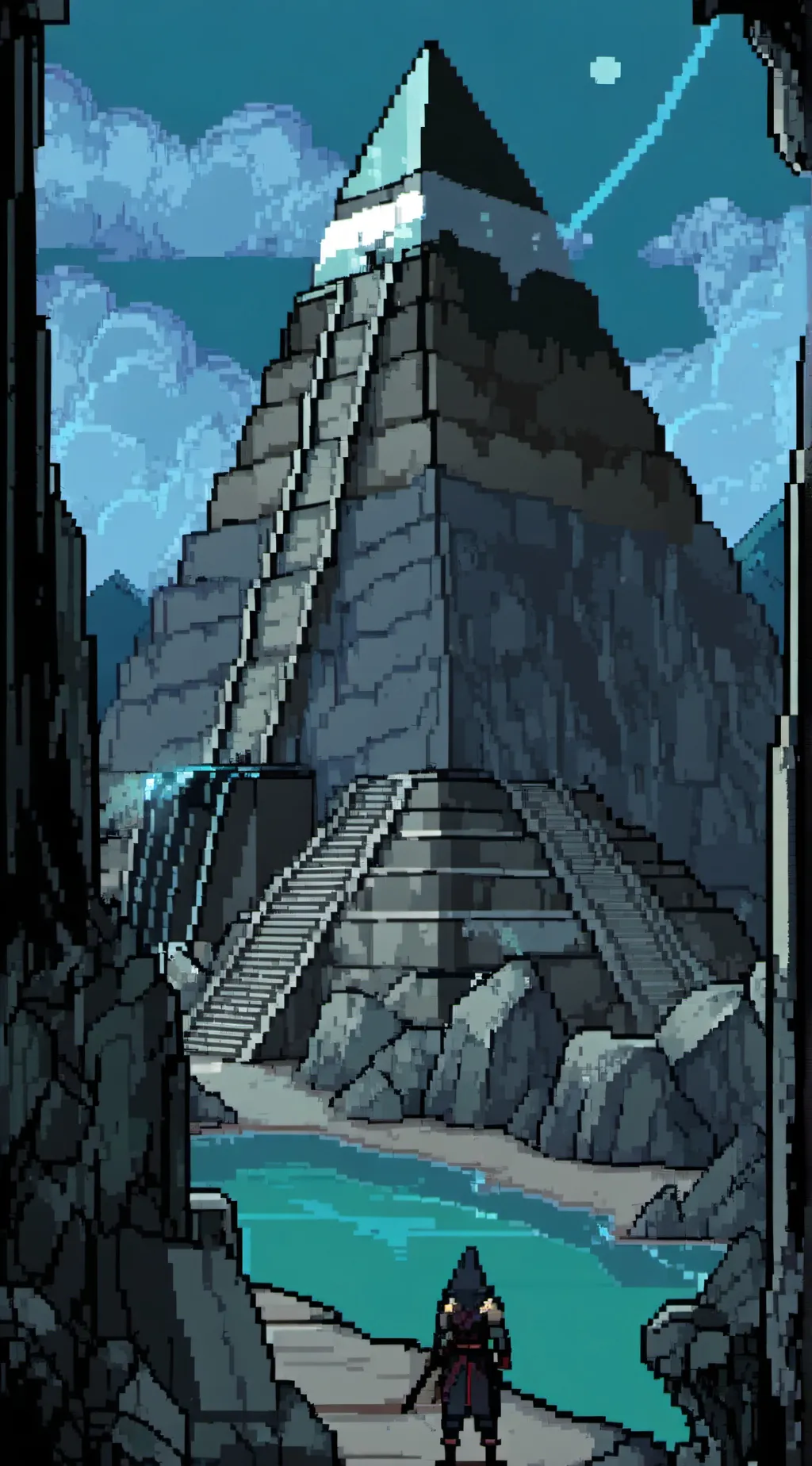 ai character: The fearamid  background