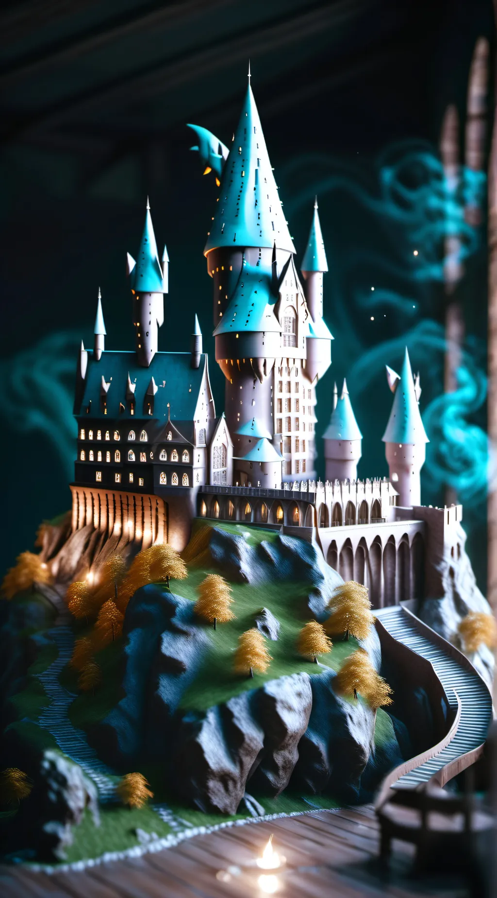ai character: Hogwarts background