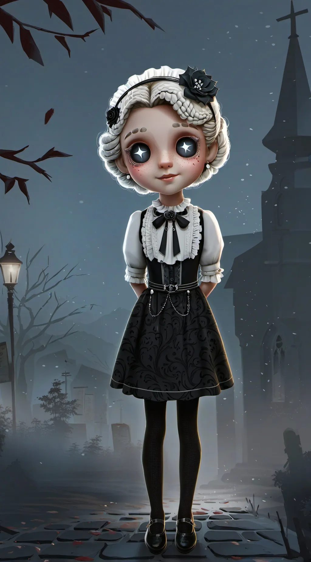 ai character: creepy calii background