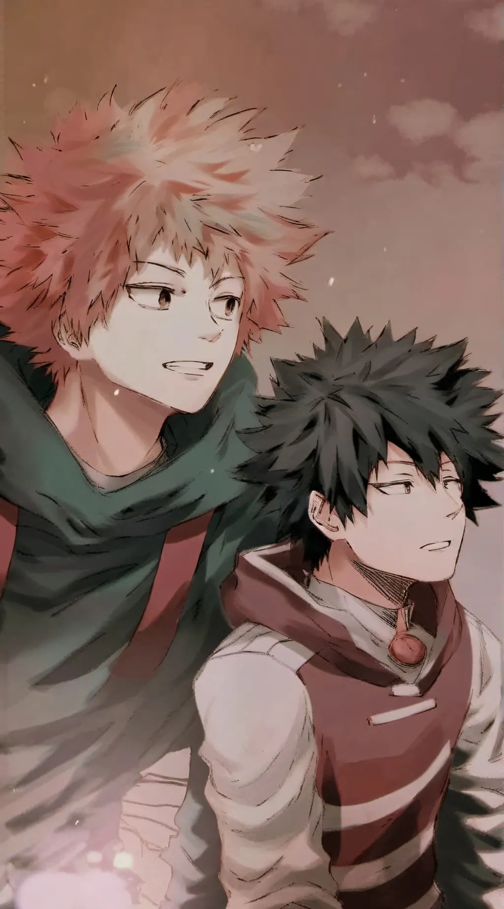 ai character: Deku x Bakugo background