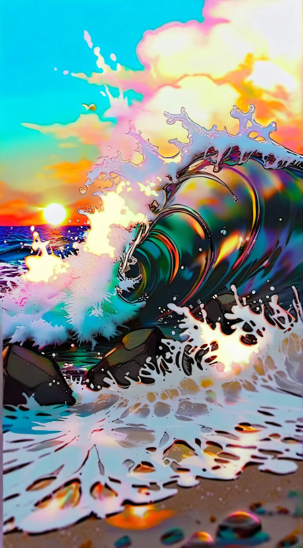 ai character: Hashira Beach background