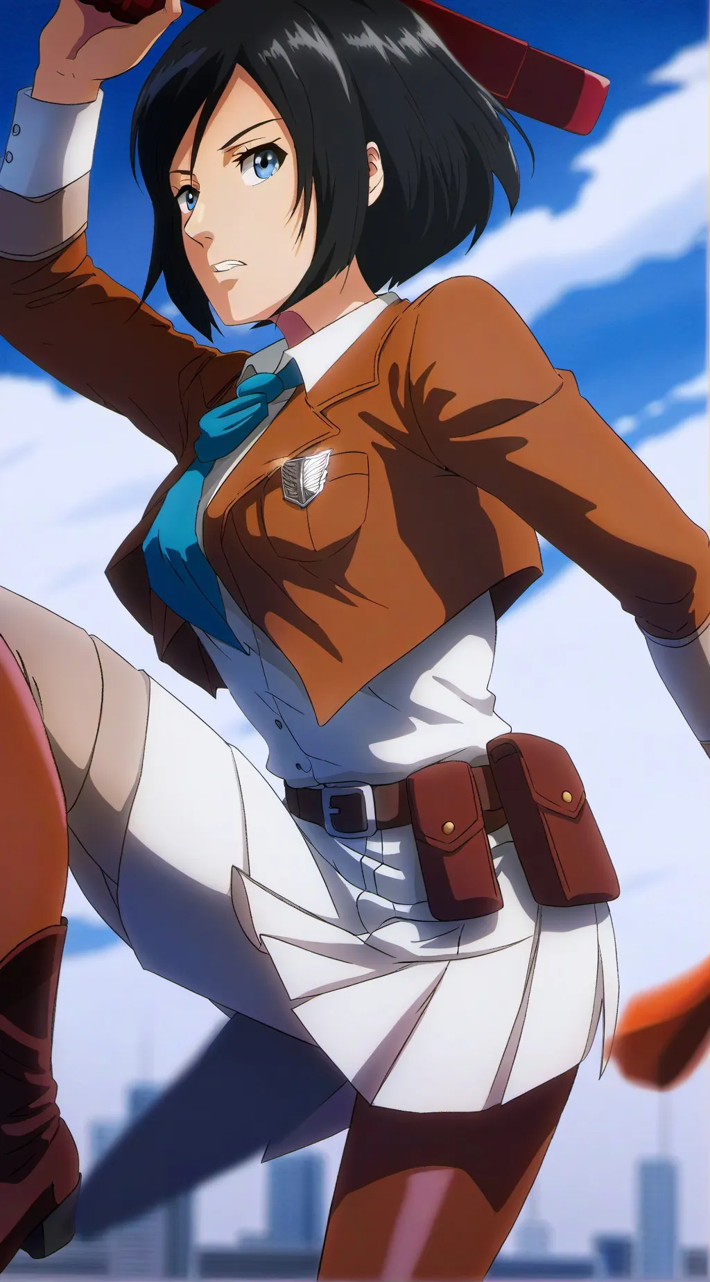 ai character: attack on titan  background