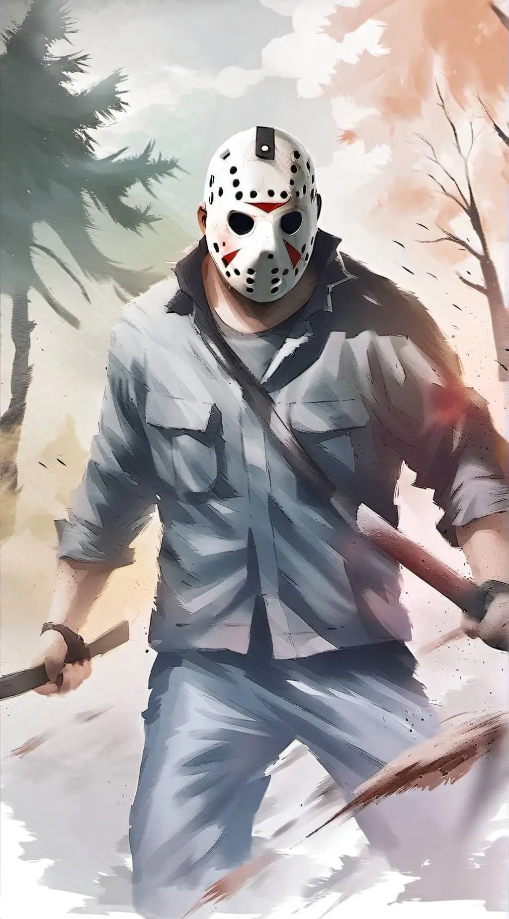 ai character: Jason Voorhees  background