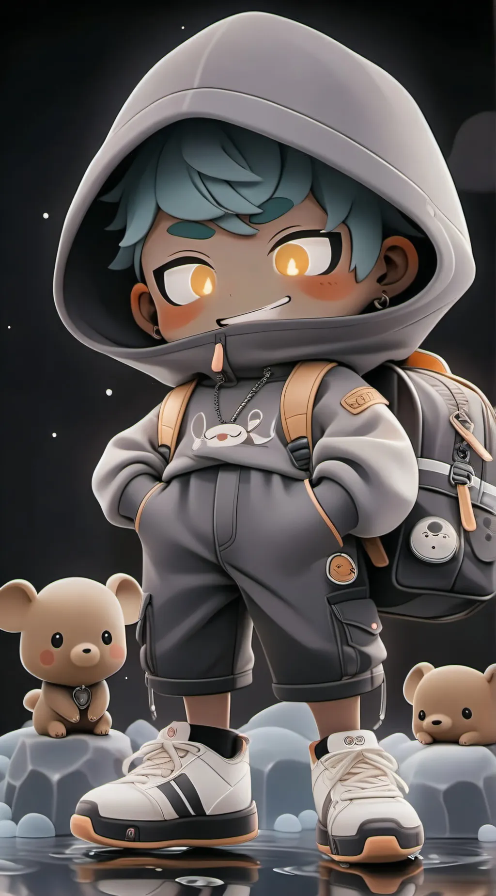 ai character: Baby Brazil background