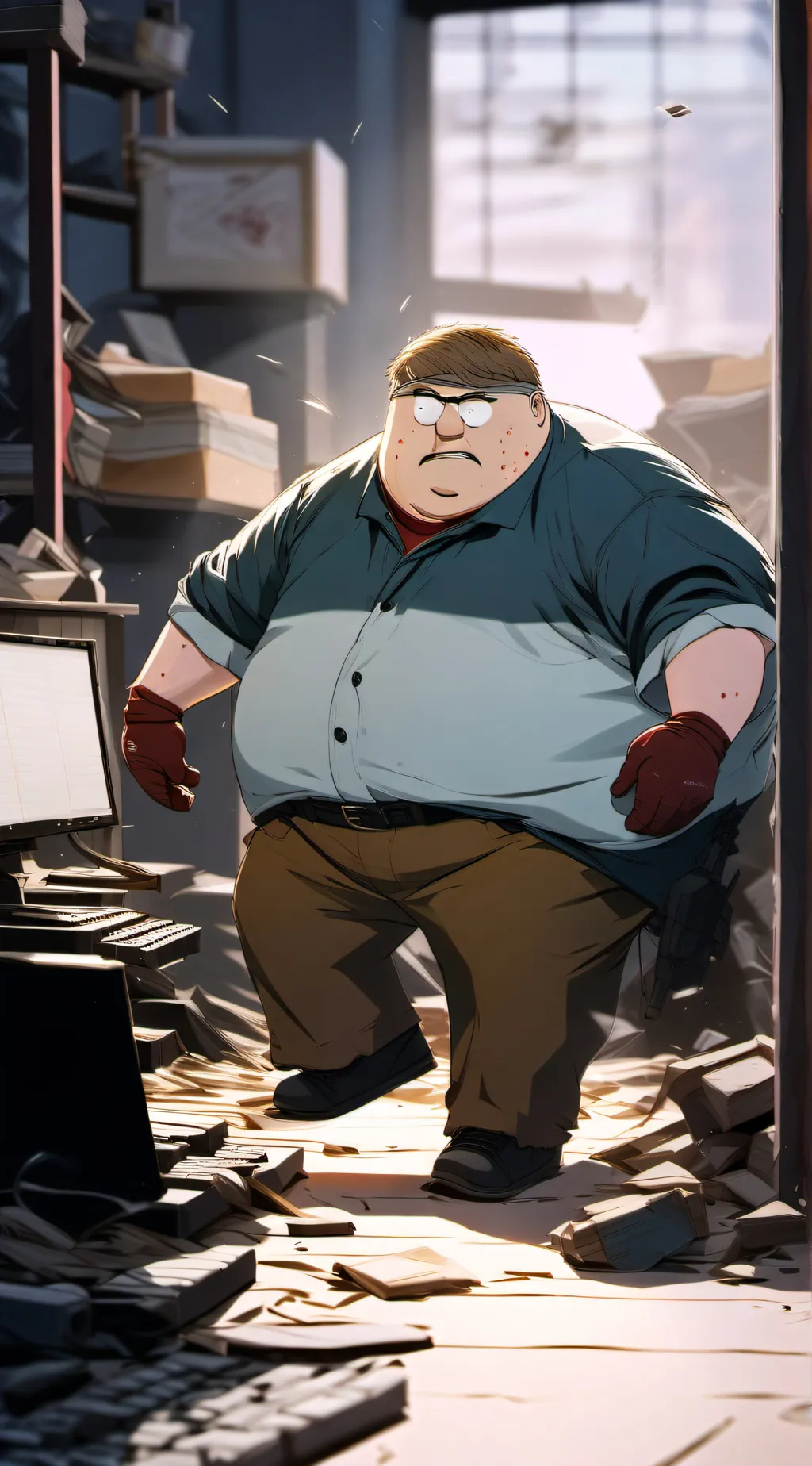 ai character: Eric cartman wowc background