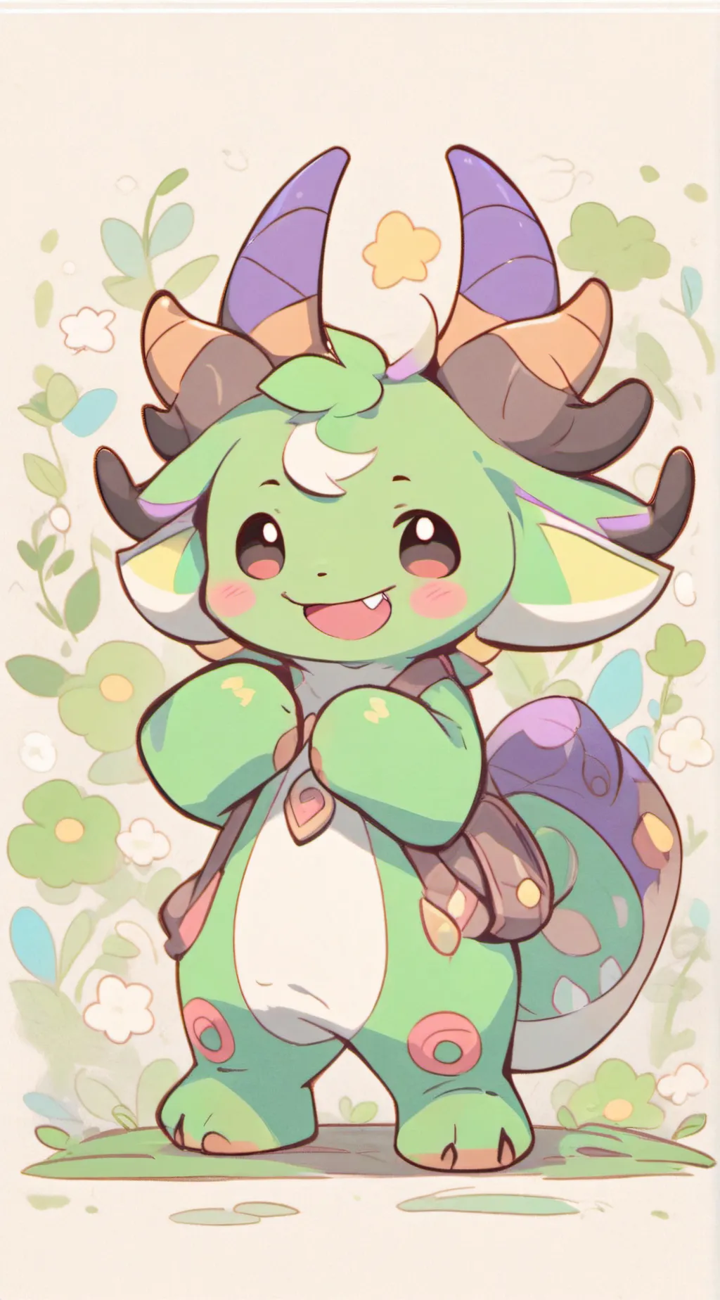 ai character: SMILING CRITTERS!♡ background