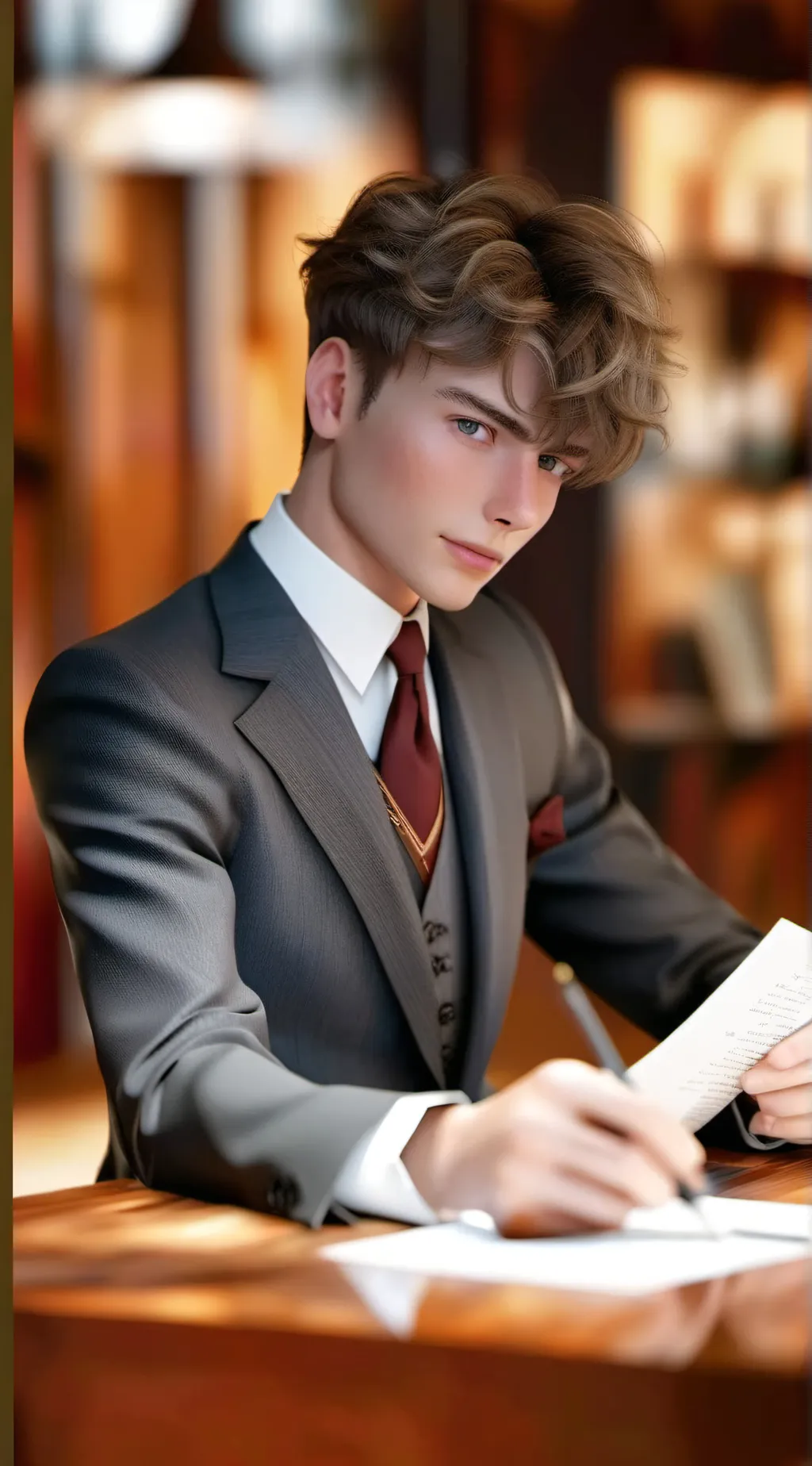 ai character: Carter background