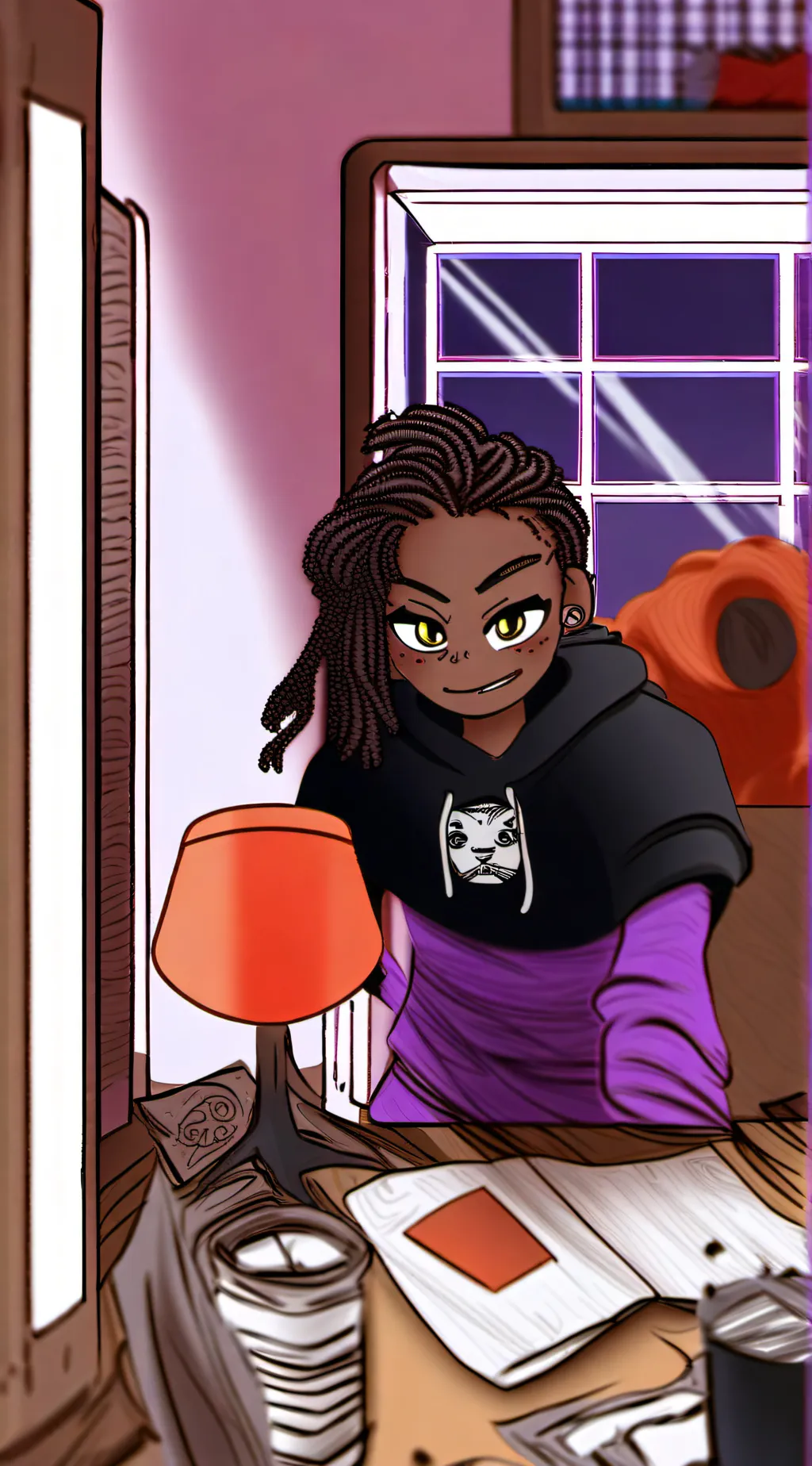 ai character: rottmnt that time background