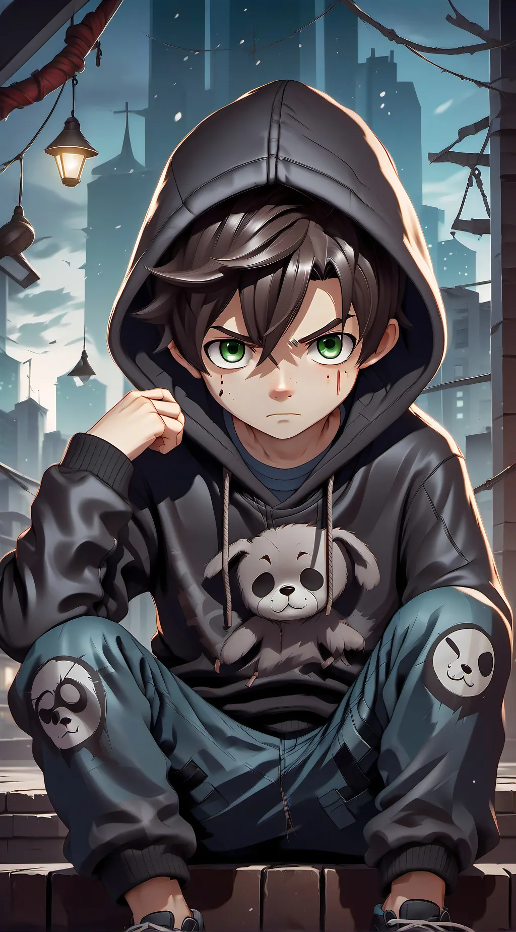 ai character: Dennis  background