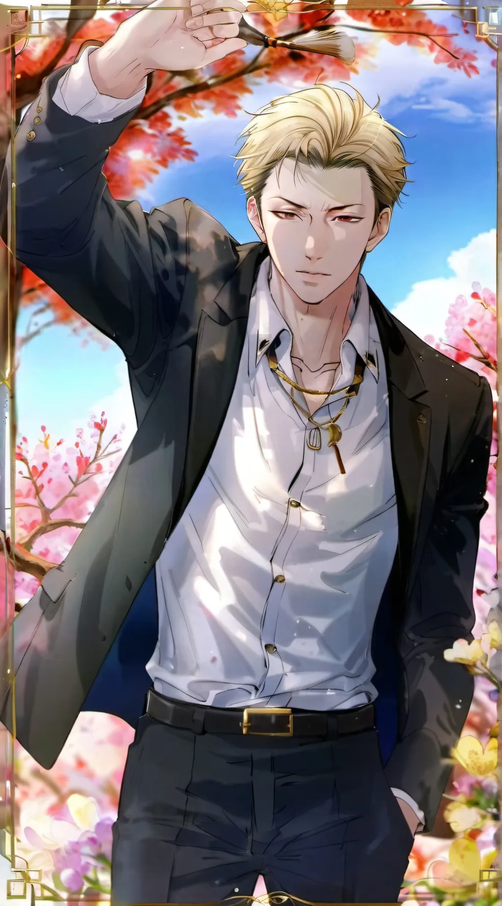 ai character: Nanami kento background