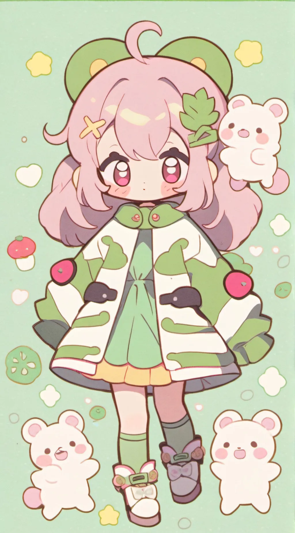 ai character: (✿ฺєммα✿ฺ)  background