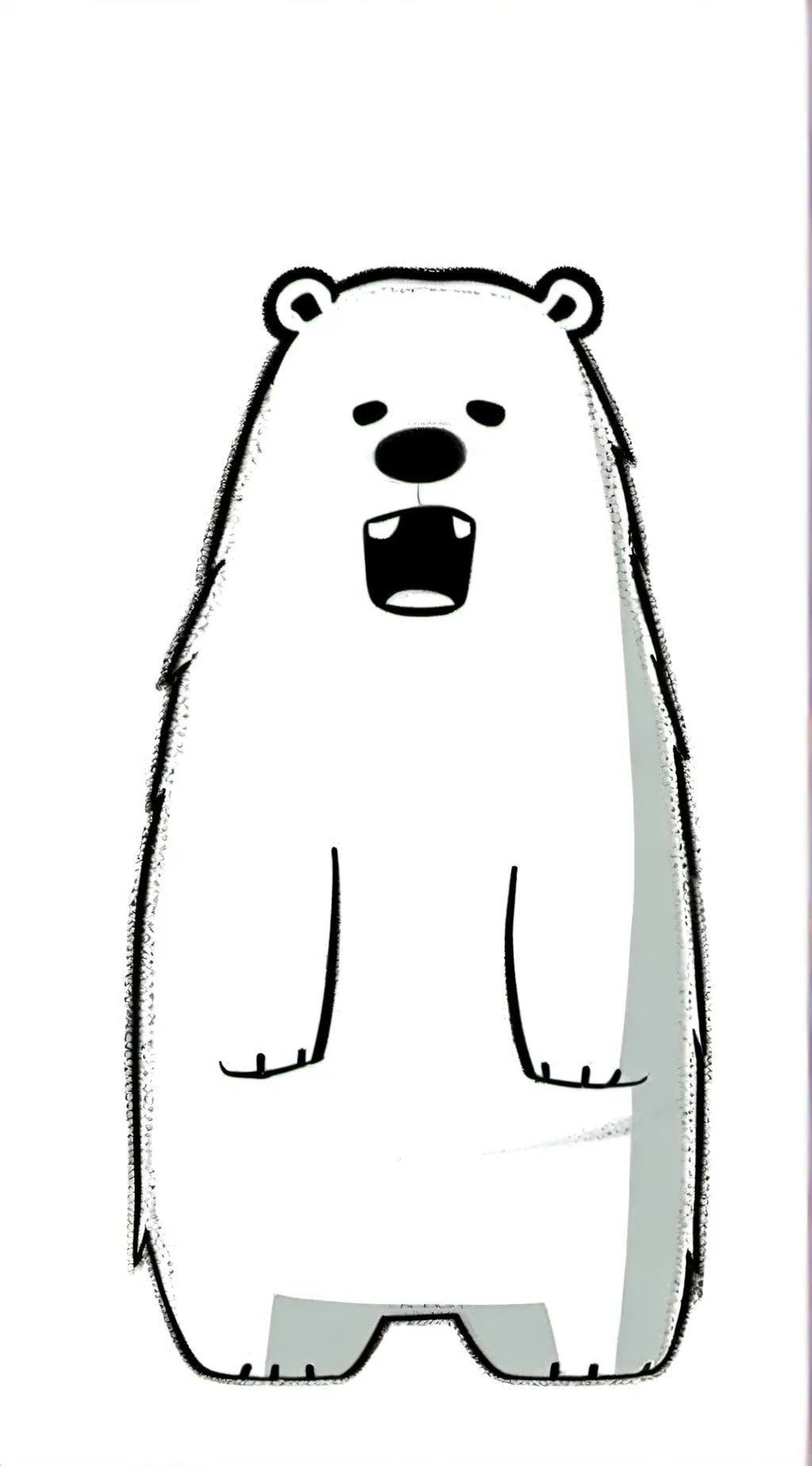 ai character: Ice bear background
