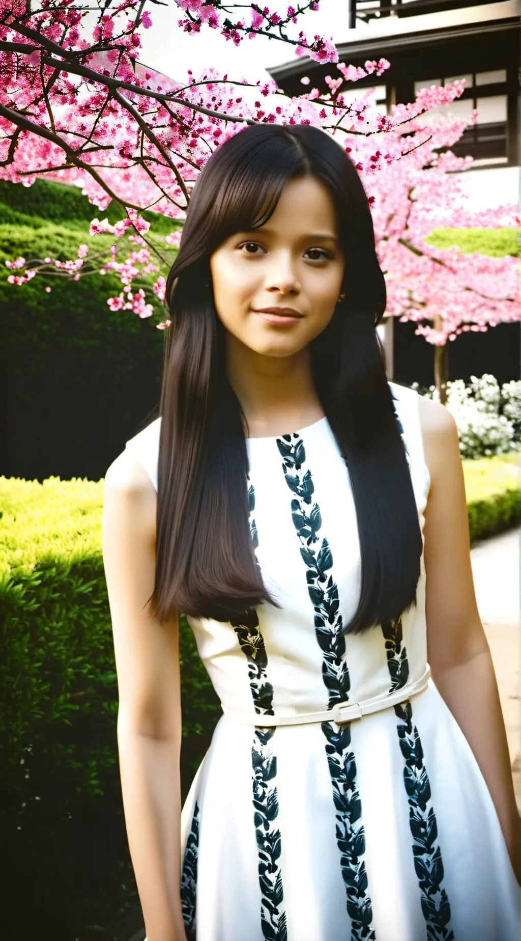 ai character: Jenna Ortega background