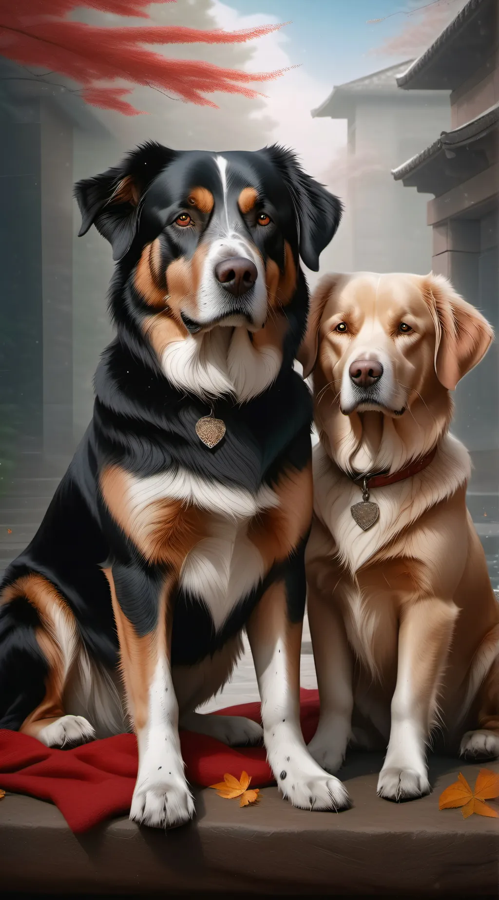 ai character: Max and Tuby background