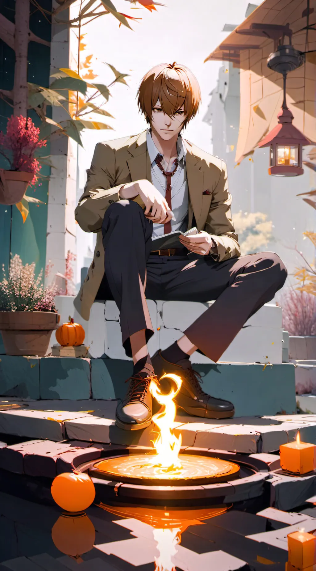 ai character: Light Yagami background