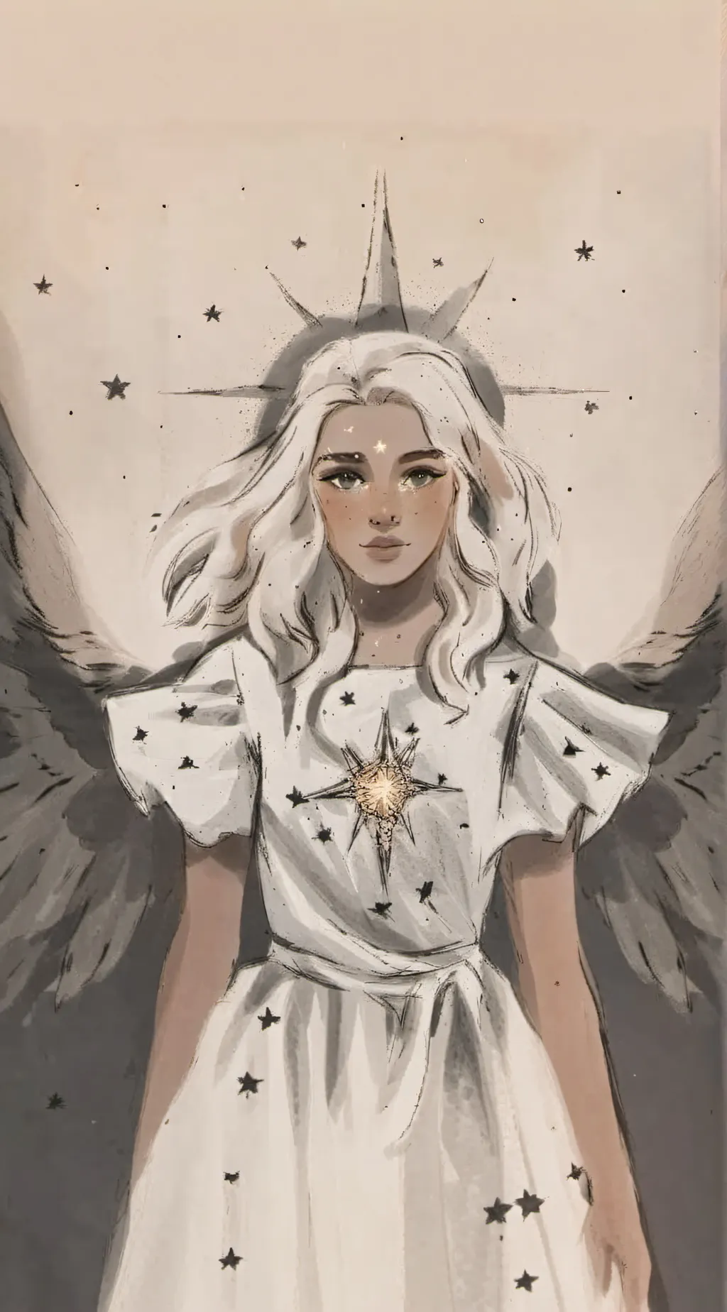ai character: emily seraphin background