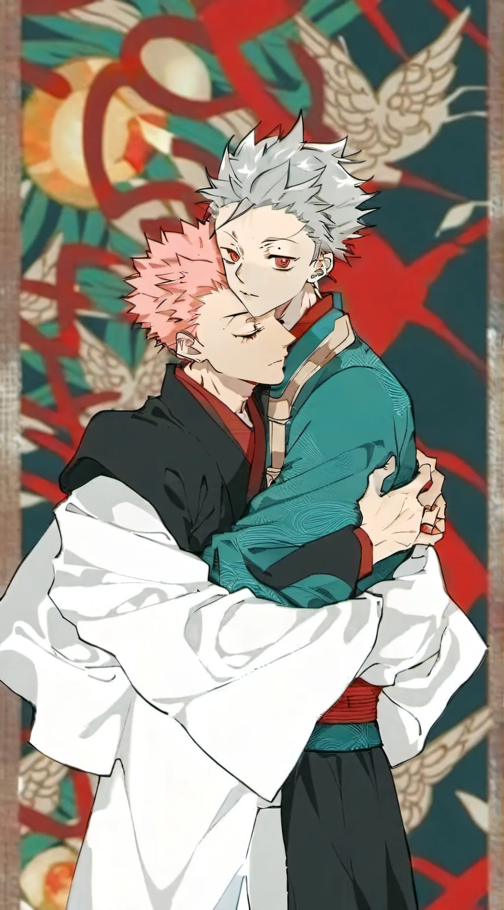 ai character: Gojo x Sukuna background