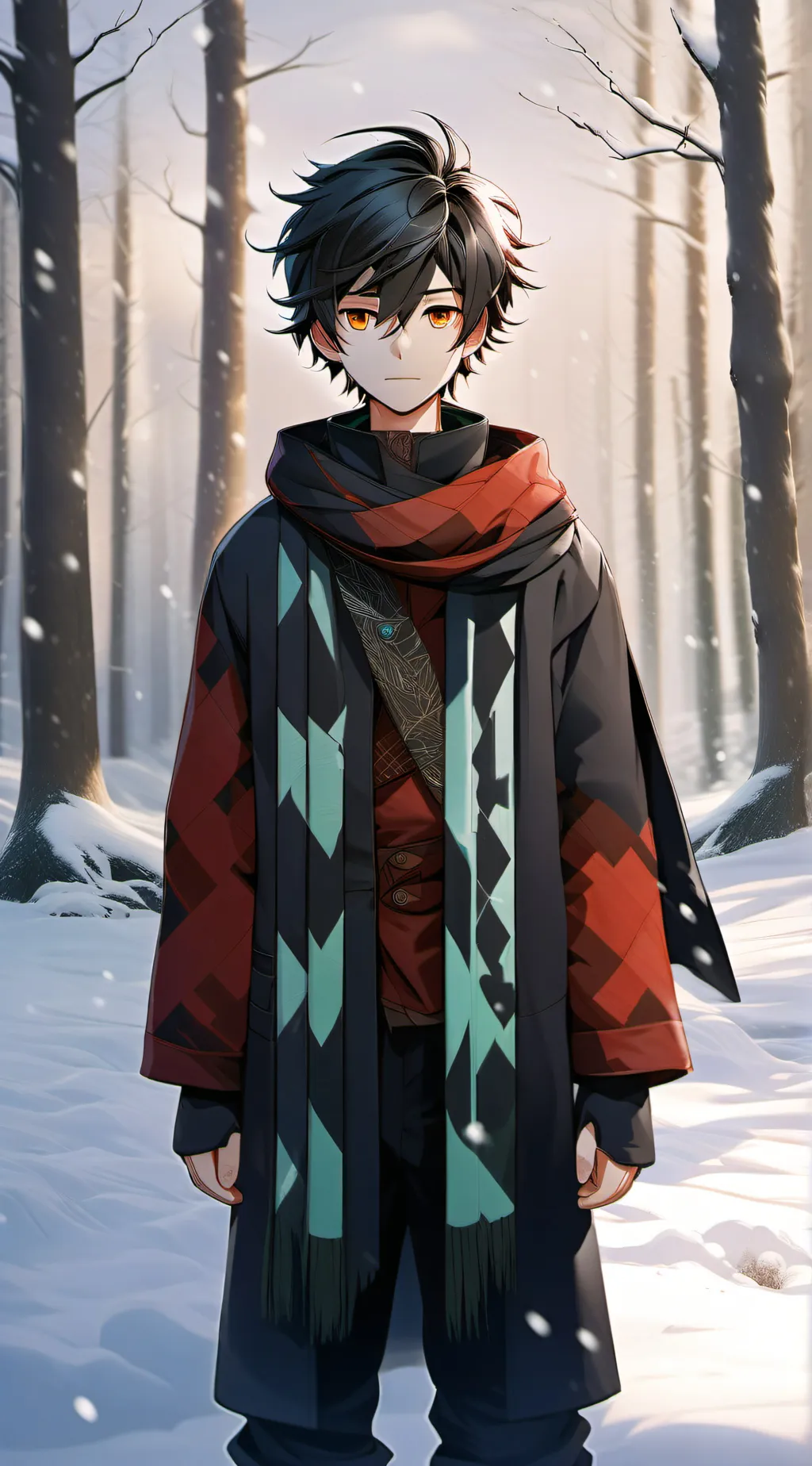 ai character: Tanjiro Kamado background