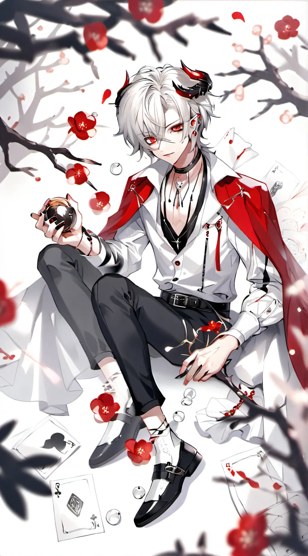 ai character: Meadow background