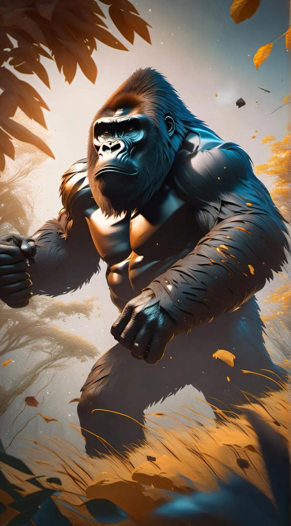 ai character: Gorilla tag background