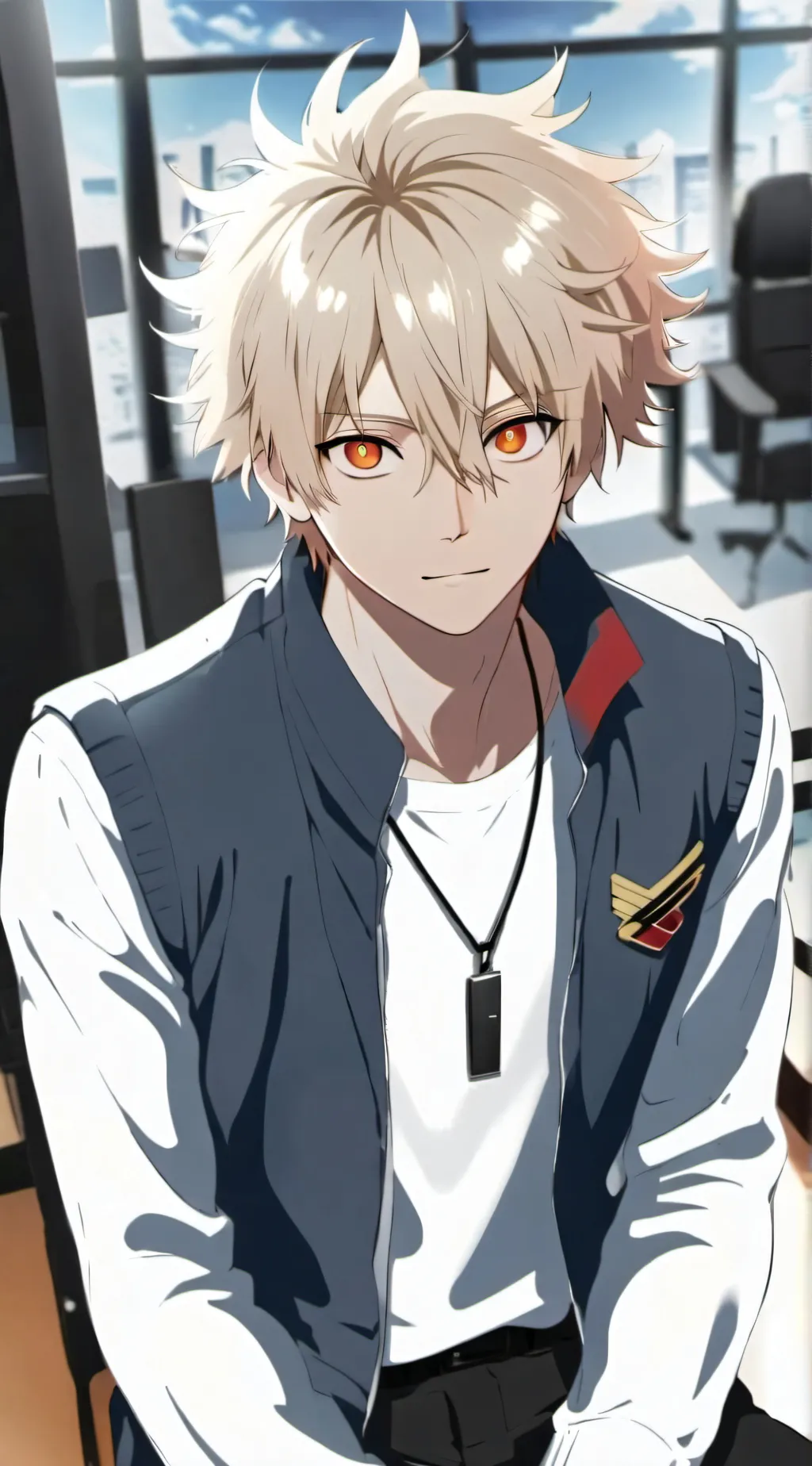 ai character: katsuki bakugo  background