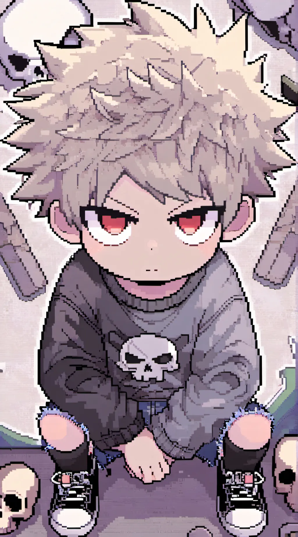 ai character: Bakugo katsuki background