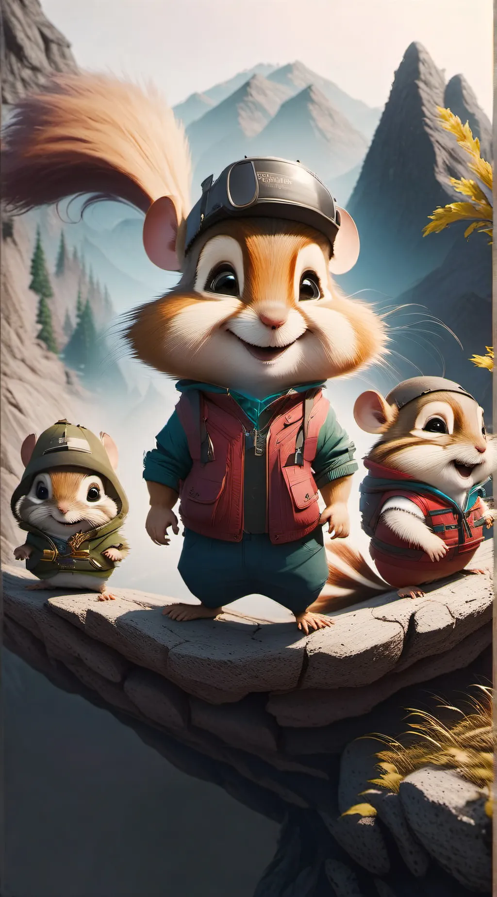ai character: Alvin and the 🐿️'s background