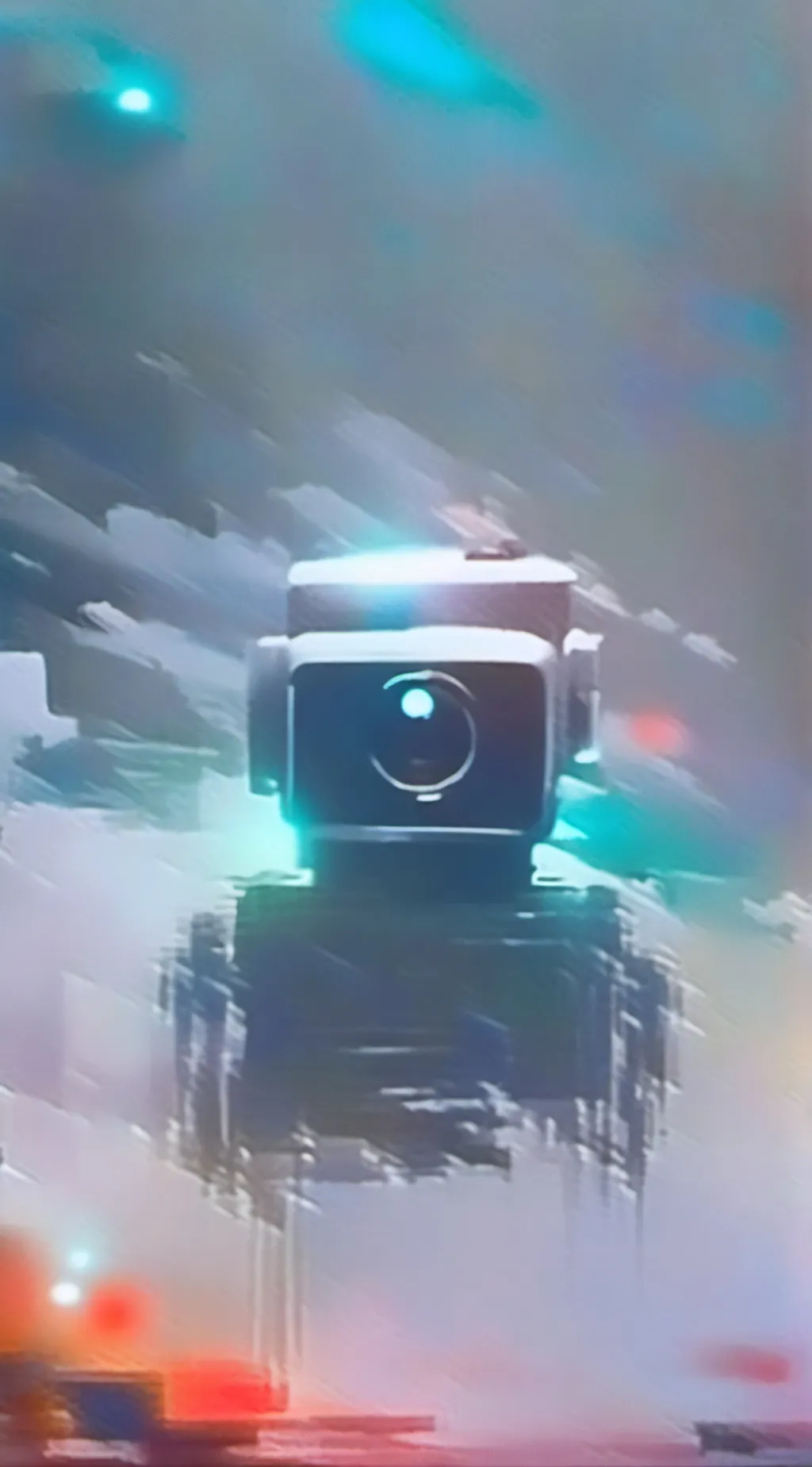 ai character: titan camera man background