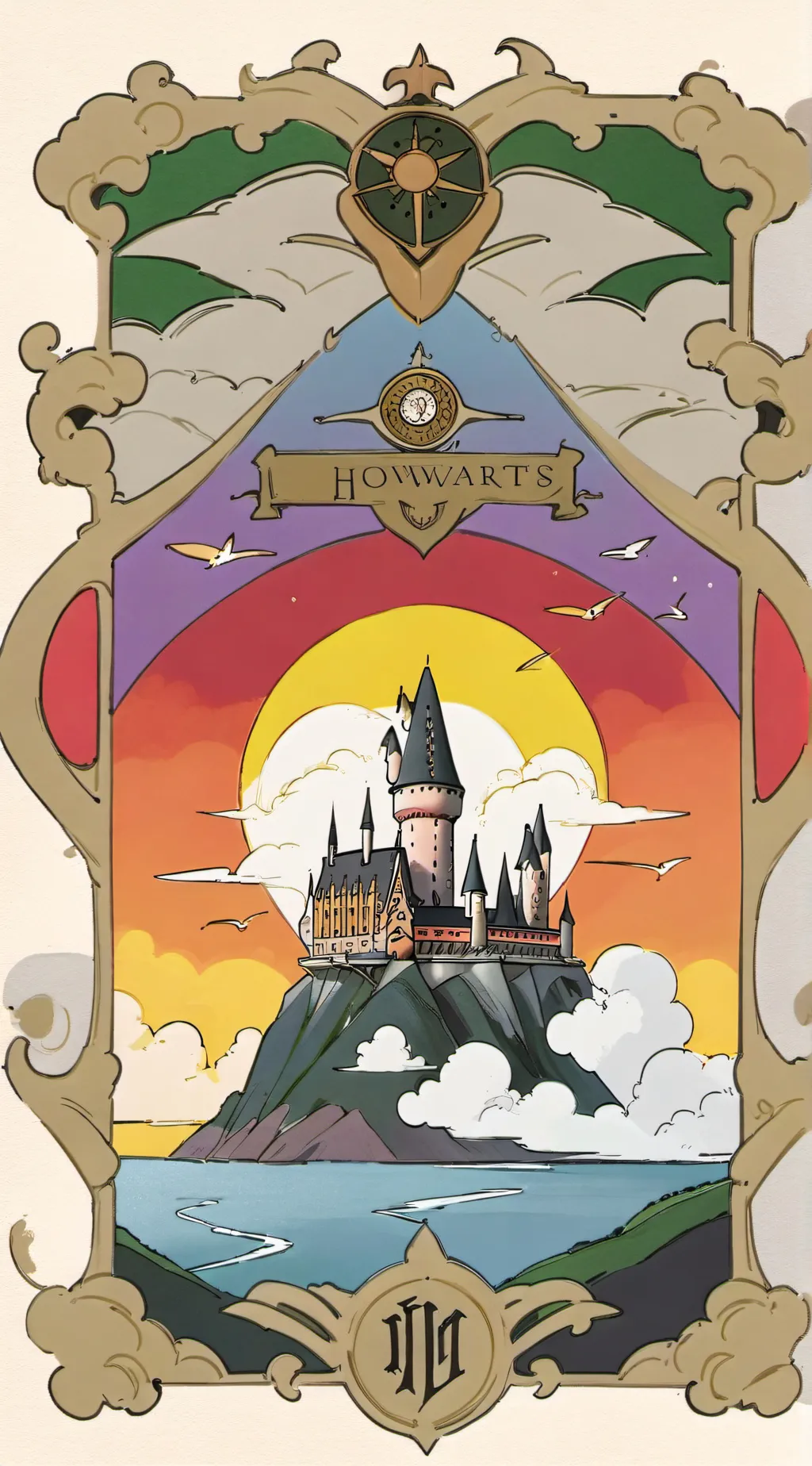 ai character: Hogwarts background