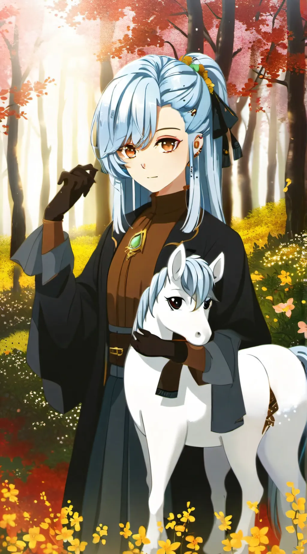 ai character: MLP wedding day. background