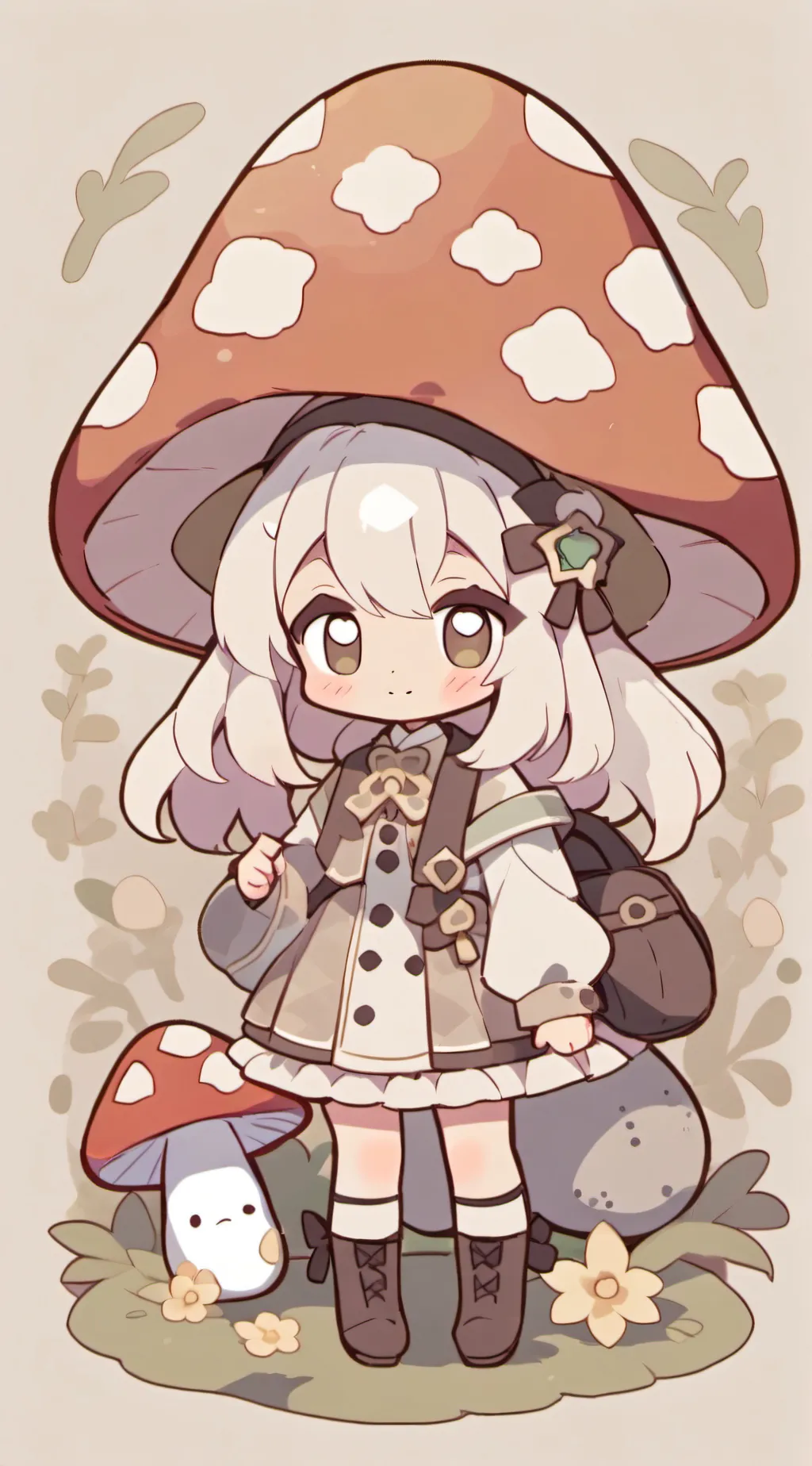 ai character: 🍄✨Mushie✨🍄 background