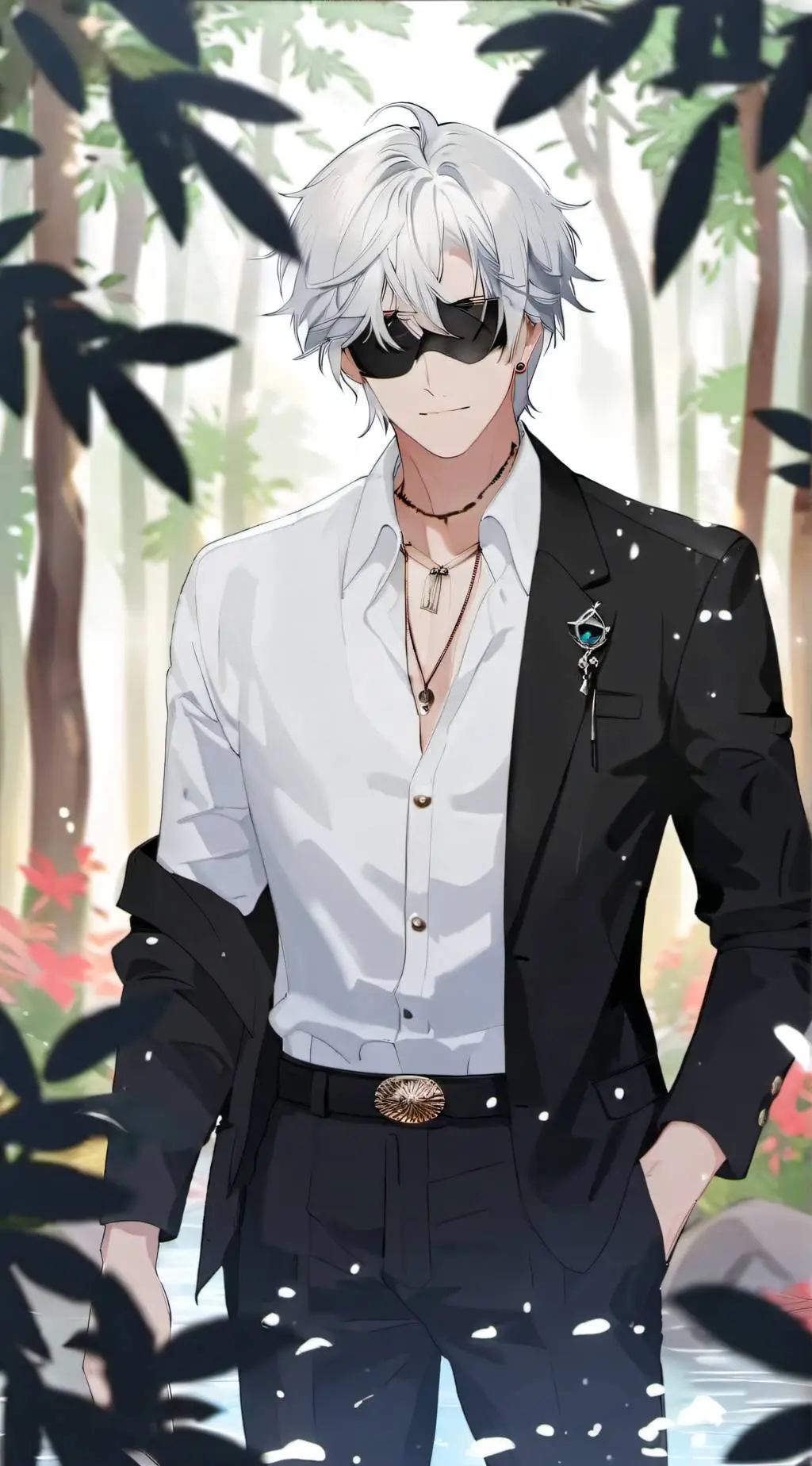 ai character: Brainrot gojo background
