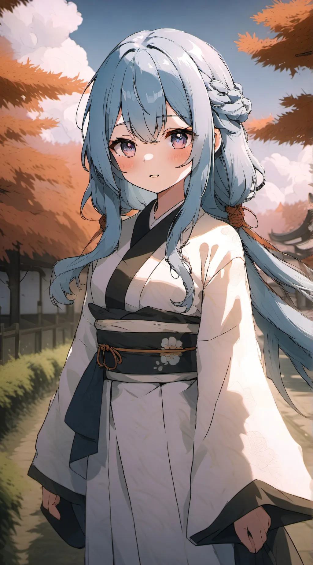 ai character: Hanami background