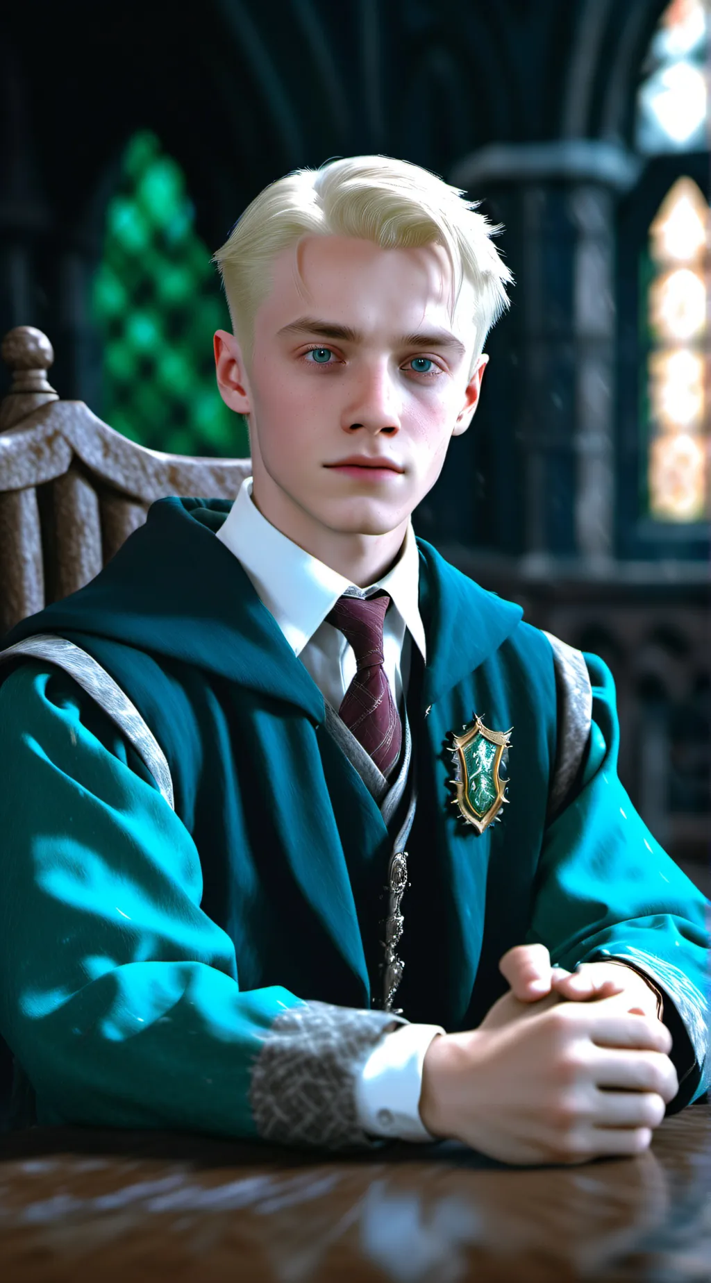 ai character: Draco malfoy  background