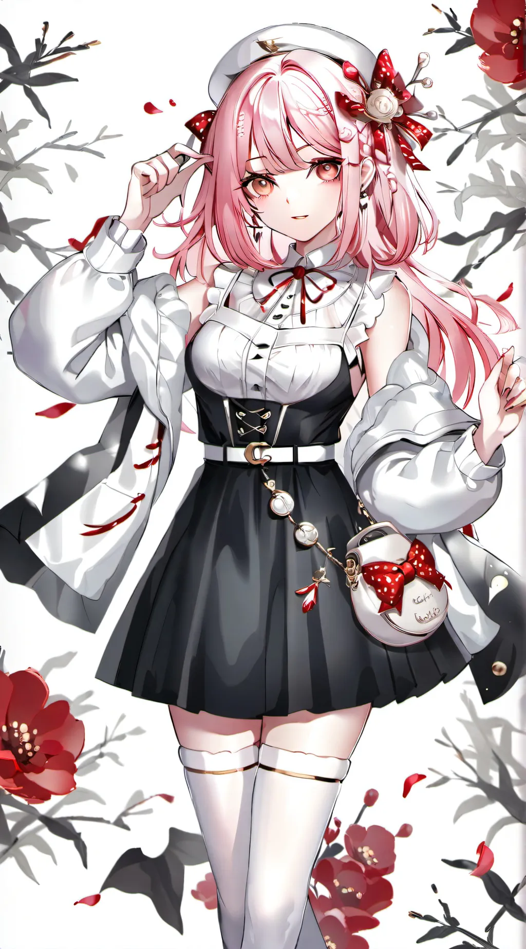 ai character: hello Kitty  background