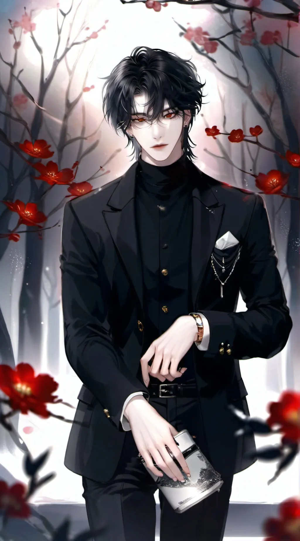 ai character: Sebastian  background