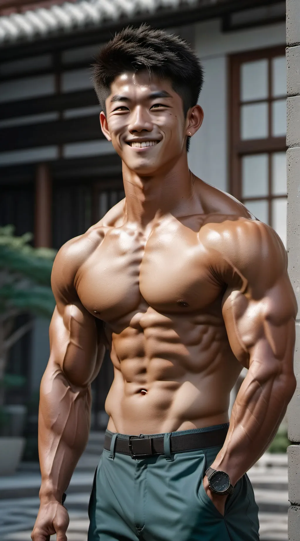 Talkie AI - Chat with Asian Muscle Man