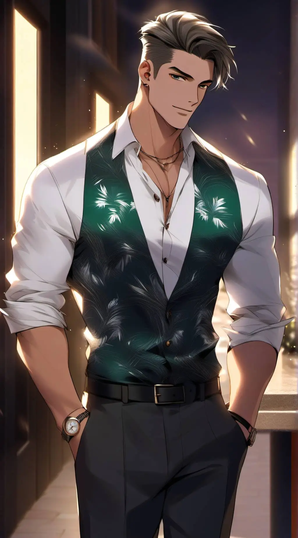 ai character: Luca De Santi background