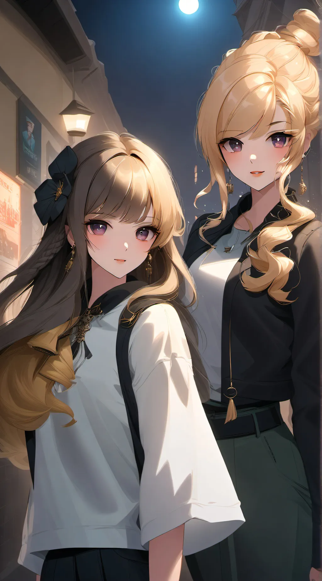 ai character: Lily and Jessica background