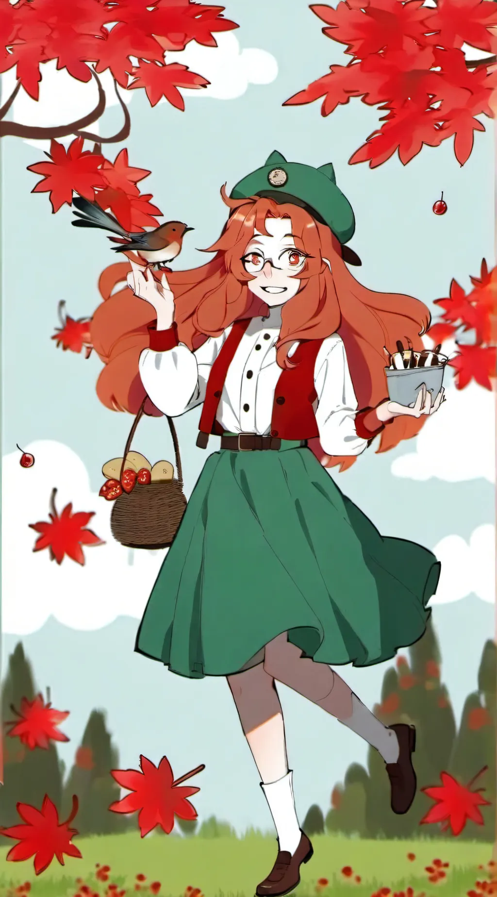 ai character: Fem Canada / nada  background