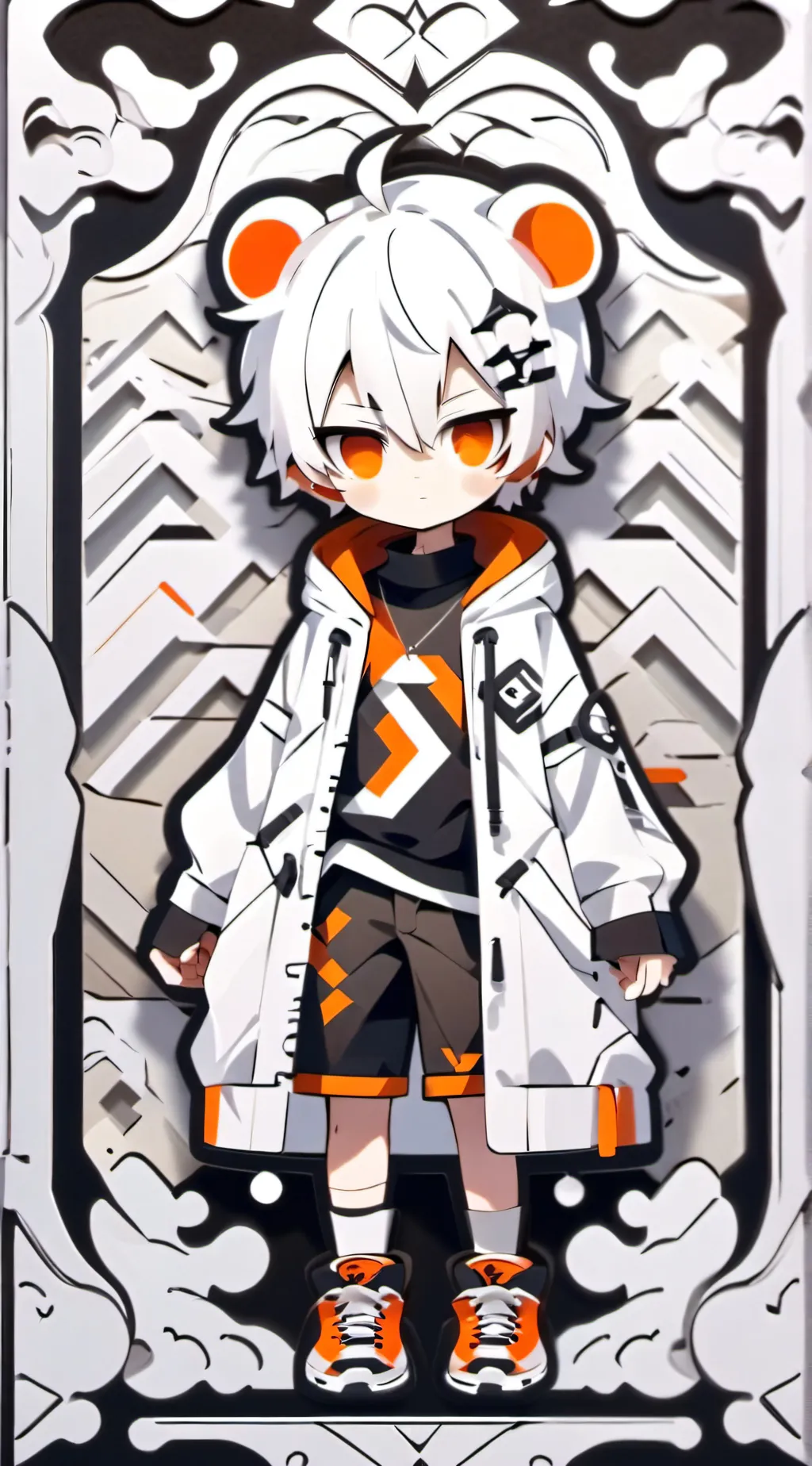 ai character: badboy Halo background