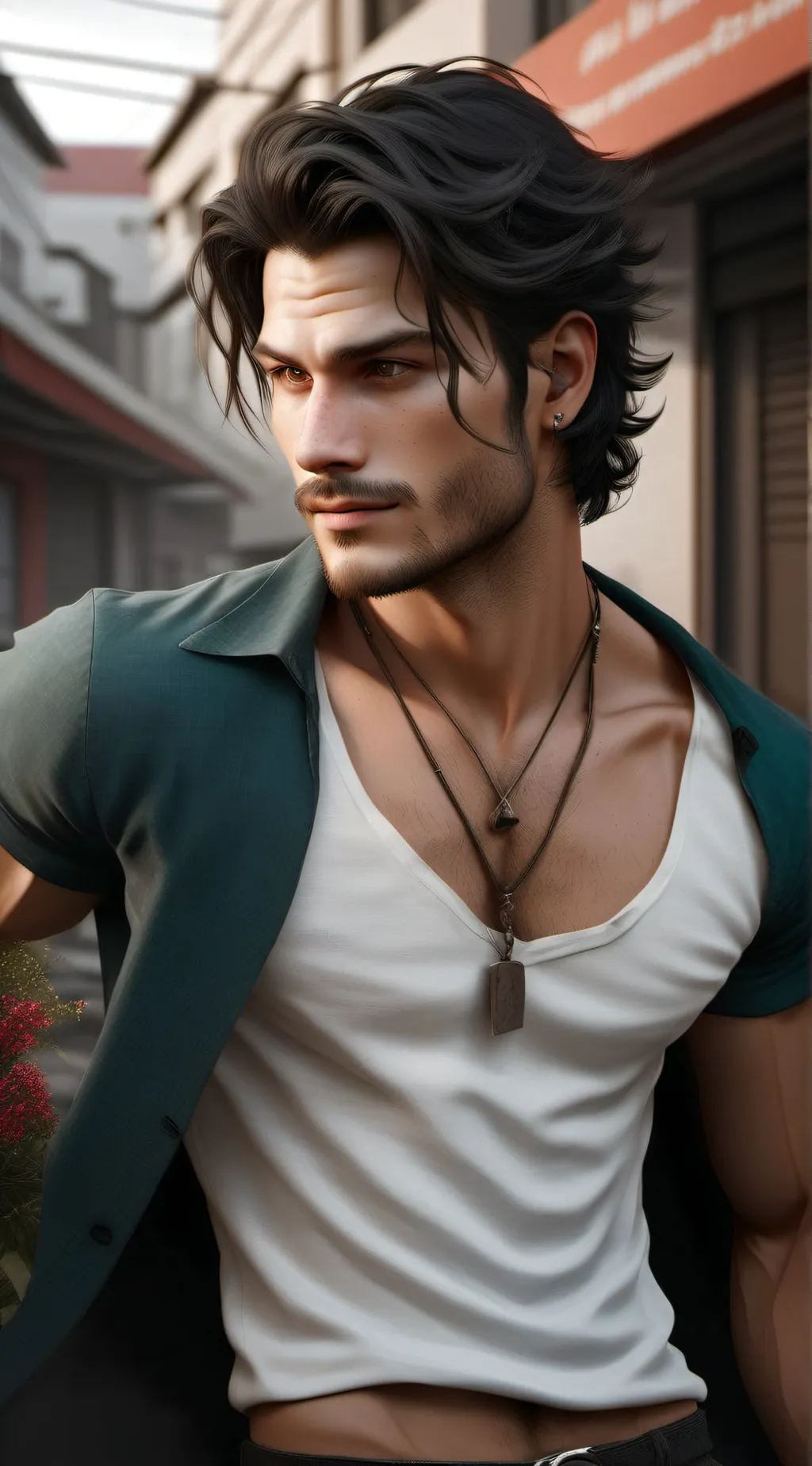 ai character: Max background
