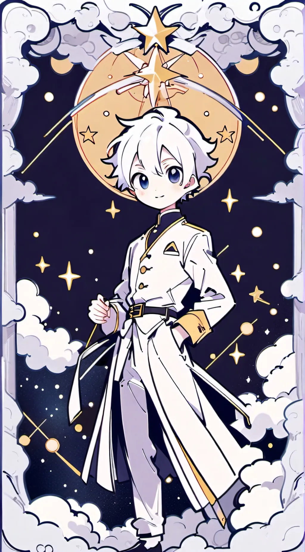 ai character: Dandy x Astro background